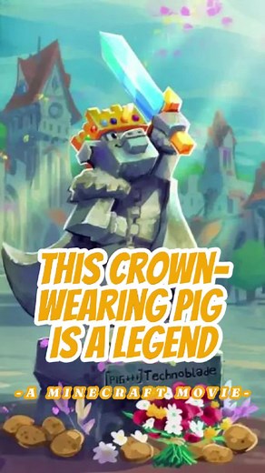 Emotional Minecraft Moment: The Crown-Wearing Pig