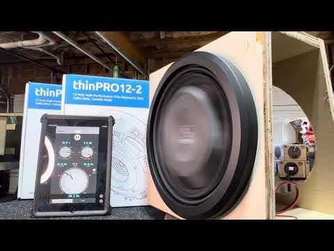 U Never Seen a Shallow 12” Move Like This!!! WavTech thinPRO12-2 12” FreeAir Sweep!!! 20mm XMAX!!#