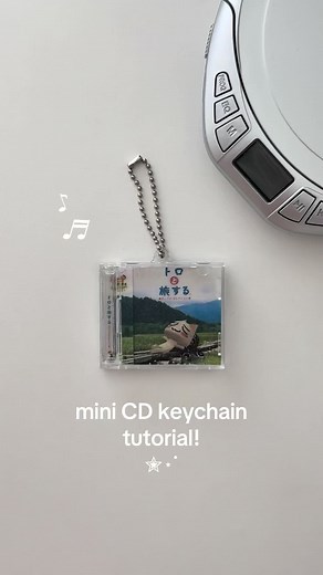 DIY Mini CD Keychain Tutorial for Album Covers