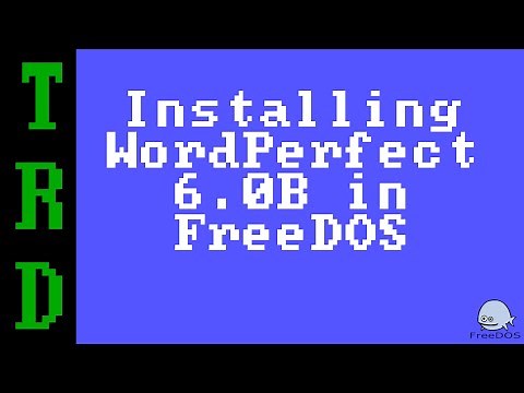 Installing Word Perfect 6 in FreeDOS
