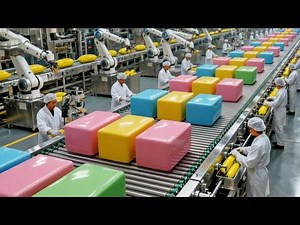 Inside a Chewing Gum Factory: Mass Production & Automation of Bubble Gum
