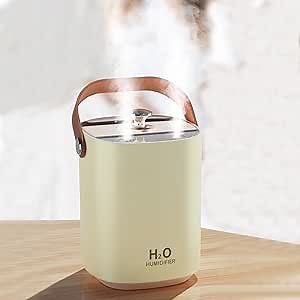 Portable Mini Humidifier, 1200ml Dual Nozzle Design Cool Mist Small Humidifier, USB Quiet Operation Desktop Humidifiers for Bedroom Travel Office Home, 2 Mist Modes,Auto Shut-off (Green)