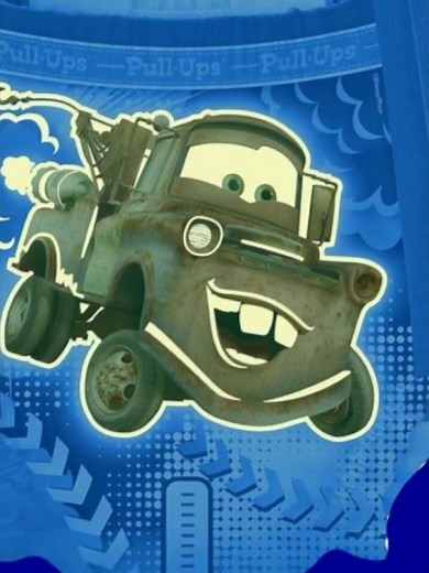 Huggies Pull-Ups Glow in the Dark (Cars custom ad)