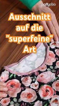 🤩 So nähst du einen Ausschnitt auf die "superfeine Art" bei Jersey