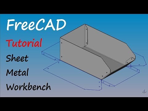 FreeCAD Tutorial - Modellierung einer Box mithilfe der Sheet Metal Workbench mit Zeichnungsableitung