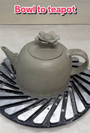 Hand-Built Ceramics: Transforming Bowl into Teapot