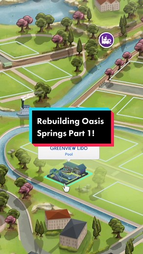 Sims 4: Greenview Lido Pool Lot Build