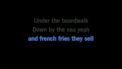 Karaoke Under the Boardwalk - Bruce Willis - CDG, MP4, KFN - Karaoke Version
