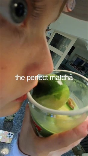Leah Megan on Instagram: "after countless matcha tutorials, this is my magnum opus. join me in making a 4pm matcha on a tuesday"