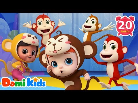 Five Little Monkey🐒 | Preschool Rhymes & Numbers | Kids Songs & Nursery Rhymes | LEFUN Kids TV