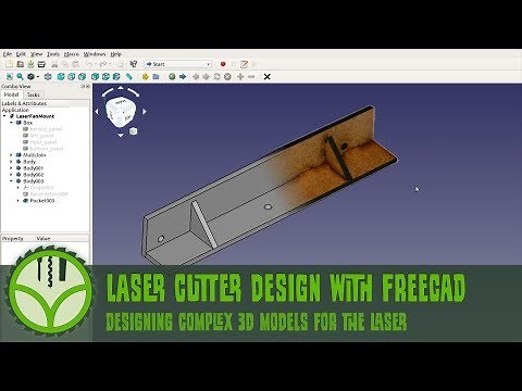 Laser cutter CAD design with FreeCAD