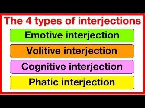 Learn all the types of INTERJECTIONS in English | Types of interjections, examples & sentence