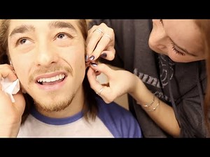 She pierced my ears...