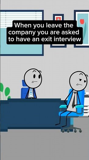 What to Expect in an Exit Interview #animation #viralvideo #shorts