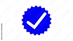 check mark animation , check mark shape 4k video. Stock Video