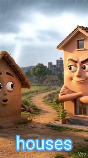 Kachcha House Is Batter Than Pakka House Ghar Ka Cartoon Short Video#haveitoldyoulatelythatileveyou