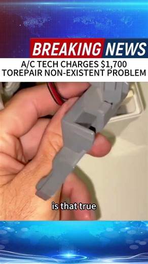 A/C TECH CHARGES $1,700 TOREPAIR NON-EXISTENT PROBLEM #news #foryou #breakingnews