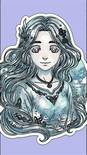 Easy Anime Ocean Spirit: Step-by-Step Drawing for Beginners