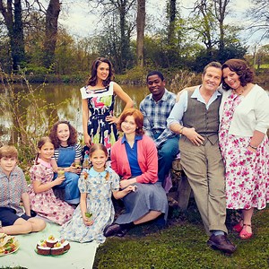 24K views · 750 reactions | "Joyous, comforting" -- Radio Times Meet The Larkins! This new adaptation of the classic novel “The Darling Buds of May” by H.E. Bates follows the warmhearted adventures of a 1950s family in the idyllic Kent countryside. Joanna Scanlan (No Offence) and Bradley Walsh (Law & Order: UK) star in The Larkins, coming to Acorn TV on December 13! | Acorn TV | Facebook