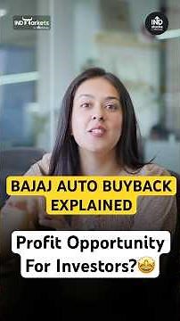 Bajaj Auto Buyback Explained | ₹12,000 Offer for Shareholders | WHY STOCK IS UP?