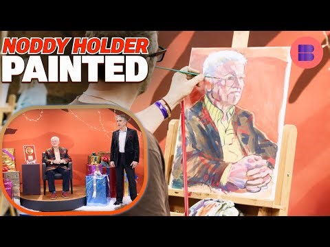 Noddy Holder Sits for Celebrity Artists Christmas | Portrait Artist of the Year