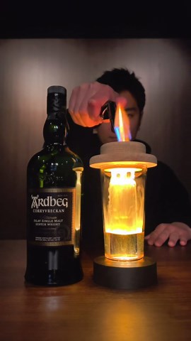 スモーキーハイボールの燻製カクテル作り方