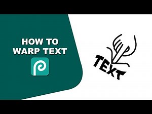 how to warp text in photopea