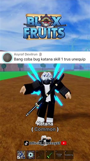 Cara Bug Pedang Katana di Blox Fruits