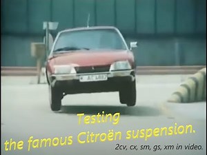 Citroën #suspension in action. old recordings from the 70`s and 80`s testtrack. 2cv, cx, ds, sm, gs