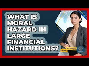 What Is Moral Hazard In Large Financial Institutions? - International Policy Zone