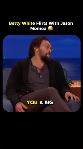 Betty White & Jason Momoa's Flirty Banter on Conan | #shorts