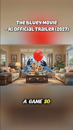 The Bluey Movie - AI Official Trailer (2027) #bluey #bingo #ai #aivideo #2027 #geminiomni #fanmade