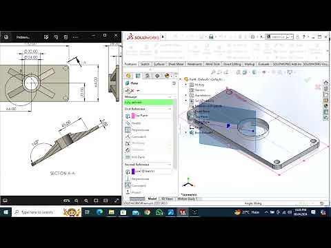 SolidWorks, CSWA Section D- Problem 2