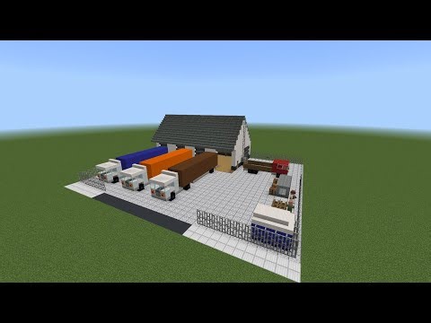 Minecraft Tutorial : I Build A Warehouse | Including interior |