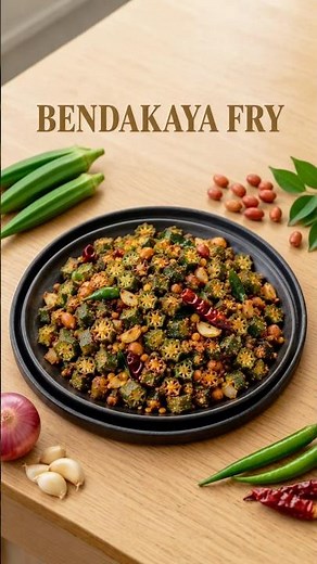 Bendakaya Fry Recipe 😍| Crispy & Tasty Okra Fry