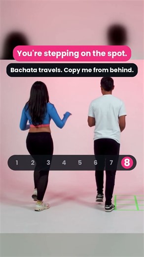 Bachata basic step for beginners - it travels side to side. Free lesson www.zerotodance.com