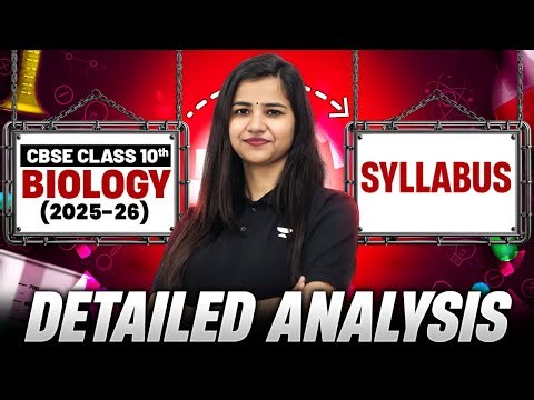 CBSE Class 10 Biology Syllabus Overview 2025-26 | By Pooja Ma'am