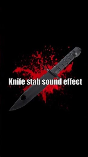 Knife stab sound effect