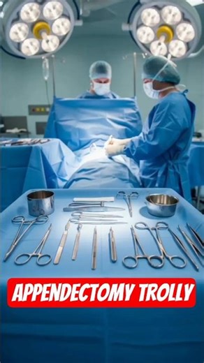 Appendectomy Trolley | OT Setup Before Surgery 😱 #viralshort #trolley #facts