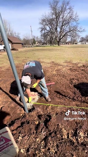 DIY Fence - 175ft in a day. 🔥They don’t want you to know this secret 🤫 #securefencecompany #securefencecontruction #skidsteer #fencebuild #construction #fencecontractor #businessowner #chainlink #diy #privacyfence #fence #security #oklahoma #chainlinkfence #concrete #concretelife #constructionworker #woodfence #secret #drama