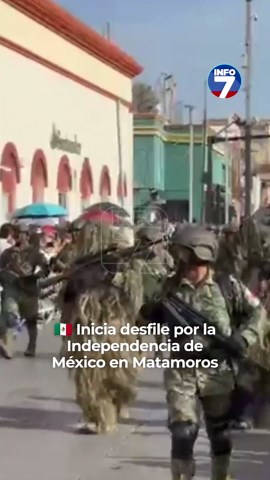 🇲🇽 Inicia desfile por la Independencia de México | Matamoros Dio inicio el desfile conmemorativo por el 216 aniversario del inicio de la Independencia de México en Matamoros, con la participación del Octavo Regimiento de Caballería. 🎺 Al frente avanzó la banda de guerra a bordo de una de sus unidades, seguida por el grupo de comando, dando paso a los contingentes que participan en esta celebración cívica. #Matamoros #Tamaulipas #DesfileDeIndependencia #FiestasPatrias #INFO7Tamaulipas