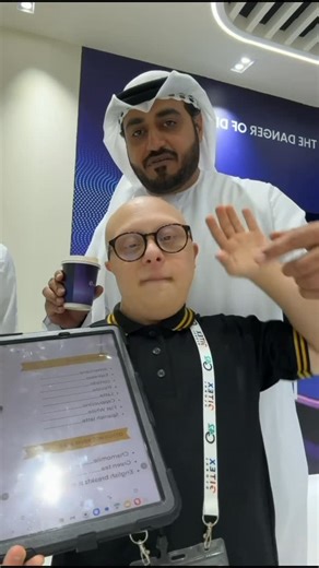 ‎نواف النزر‎ on Instagram‎: "زيارة لجناح هيئة تنمية المجتمع والشباب ماقصروا ب ☕️🍪 #الامارات"‎