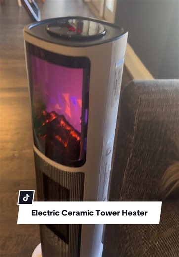 Stylish Electric Fireplace Tower Heater on Sale