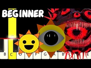 Mr Sun in 20 Phases (Sprunki) - Piano Tutorial - Videos For Kids