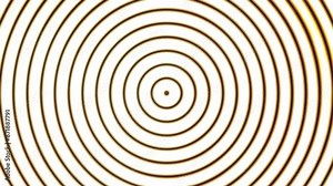 Striking golden circular concentric pattern with radiating lines creating a hypnotic visual effect, perfect for backgrounds or abstract design elements