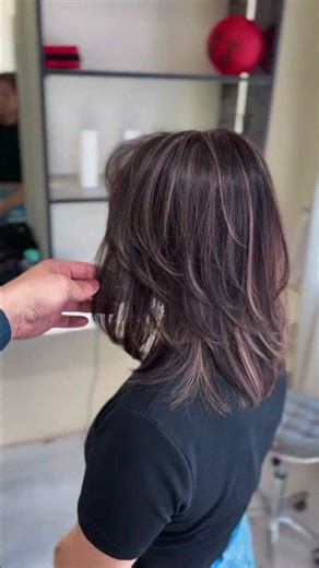Asian Highlight Beige Color #haircolor #highlight #haircut #hairtok #hairstyle #hair