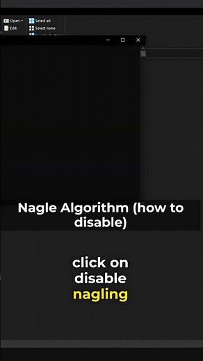 Nagle Algorithm (Disable)