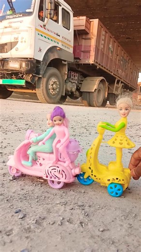 Remote Control Scooty Girl And Monkey Scooter Unboxing And Testing Short ||