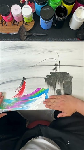 The world is so big, but the place I want to land is just by your side #pure hand drawing