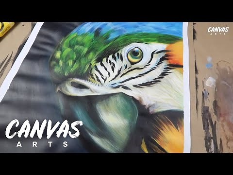 Macaw Parrot Painting Tutorial